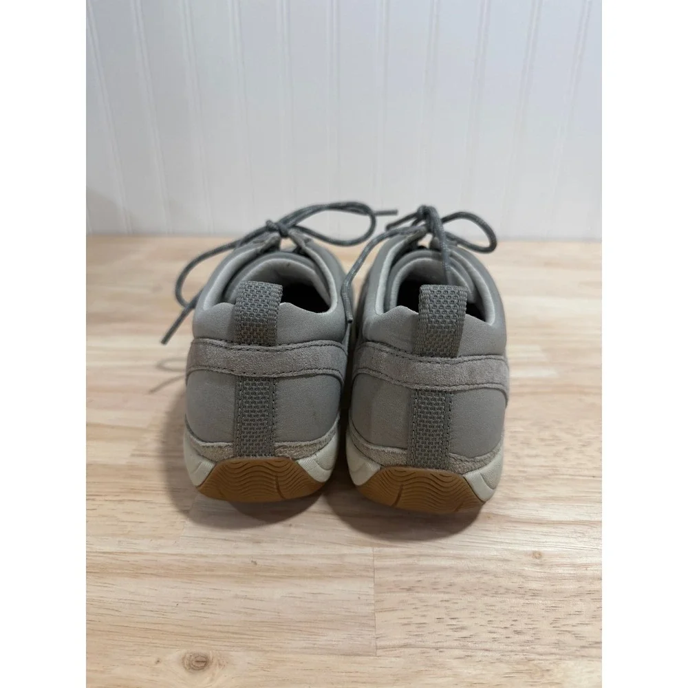 Dansko Hatty Grey Comfort Shoes Sneakers Lace Up Casual Women Size 38